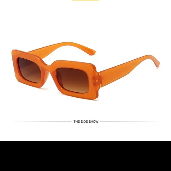Orange jelly square sunglasses - Picture 3 of 5